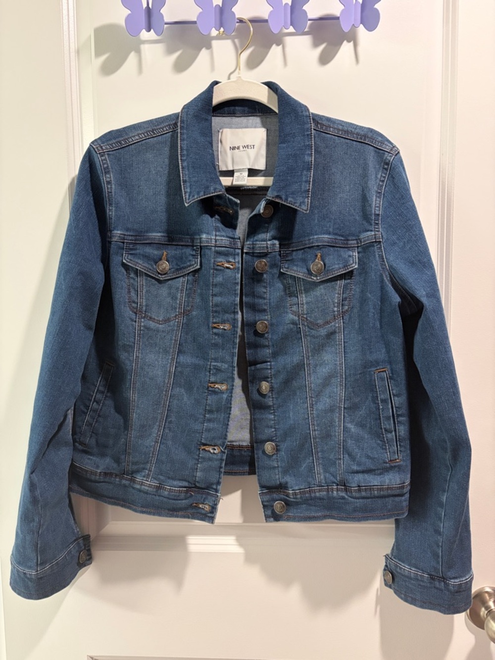 Nine West Blue Denim Jacket